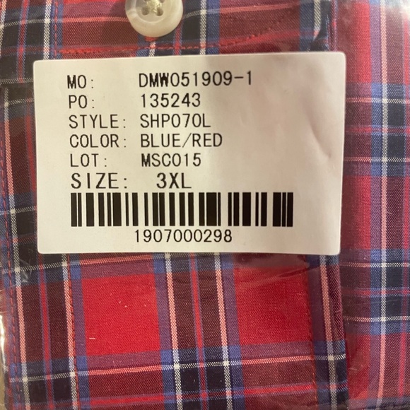Paul Fredrick Other - Paul Fredrick Blue and Red Checkered Shirt